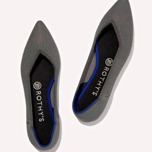 Rothy’s The Point Grey Birdseye Ballet Slip On Flats Size 7 1/2